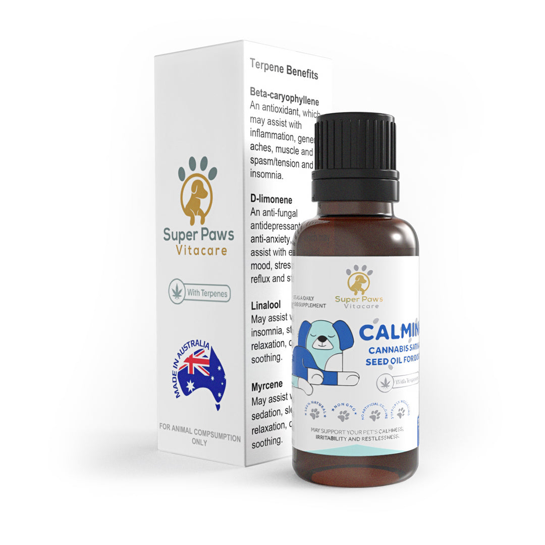 Calming Natural Plant Terpenes in Cannabis Sativa Seed Oil