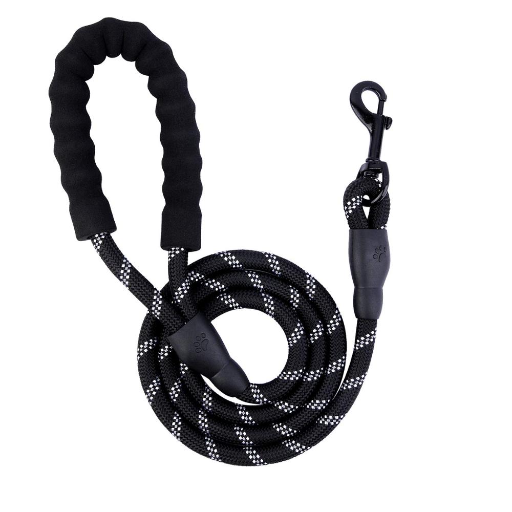 Super Paws Dog Lead - Durable Strong Chew Resistant Slip Lead Nylon Rope Padded Handle Mountain Climbing Harness Pet Puppy Training Slipknot Leash for Walking [1.2cm Thick 183cm Long] - Super Paws Vitacare