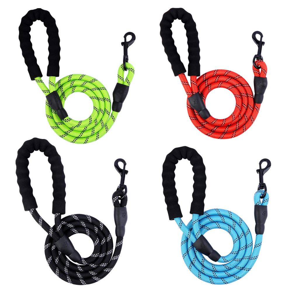 Super Paws Dog Lead - Durable Strong Chew Resistant Slip Lead Nylon Rope Padded Handle Mountain Climbing Harness Pet Puppy Training Slipknot Leash for Walking [1.2cm Thick 183cm Long] - Super Paws Vitacare