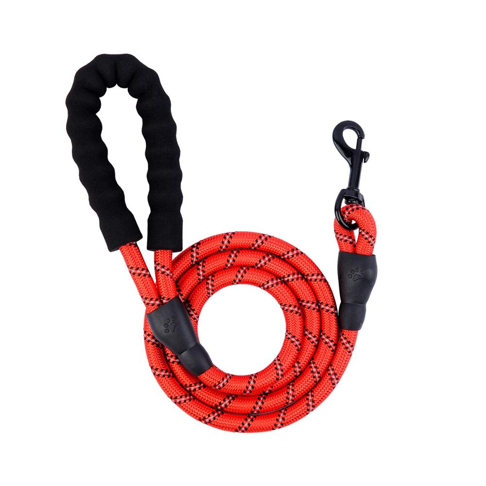 Super Paws Dog Lead - Durable Strong Chew Resistant Slip Lead Nylon Rope Padded Handle Mountain Climbing Harness Pet Puppy Training Slipknot Leash for Walking [1.2cm Thick 183cm Long] - Super Paws Vitacare