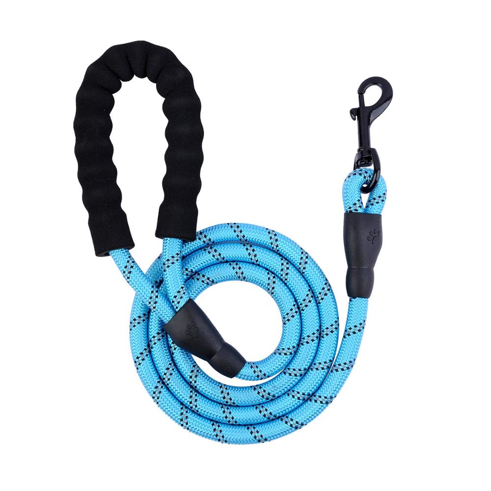 Super Paws Dog Lead - Durable Strong Chew Resistant Slip Lead Nylon Rope Padded Handle Mountain Climbing Harness Pet Puppy Training Slipknot Leash for Walking [1.2cm Thick 183cm Long] - Super Paws Vitacare