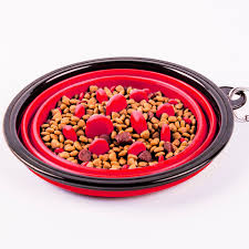 Portable Collapsible Slow Dog Feeder Bowls (Small & Medium)